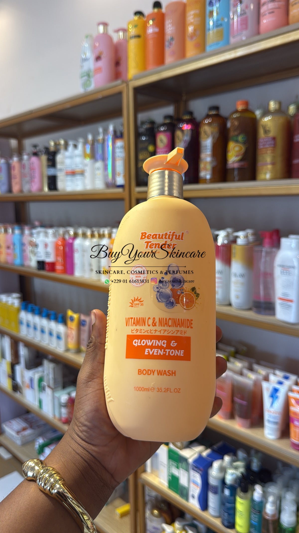 Beautiful tender body wash gel douche