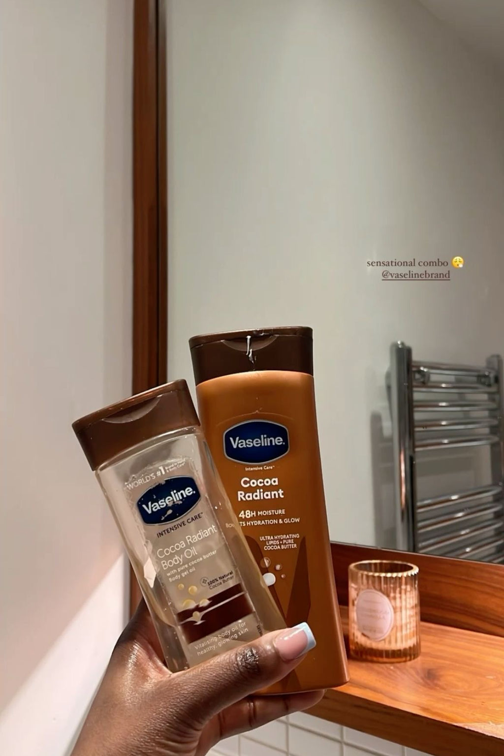 VASELINE Cocoa radiant body oil