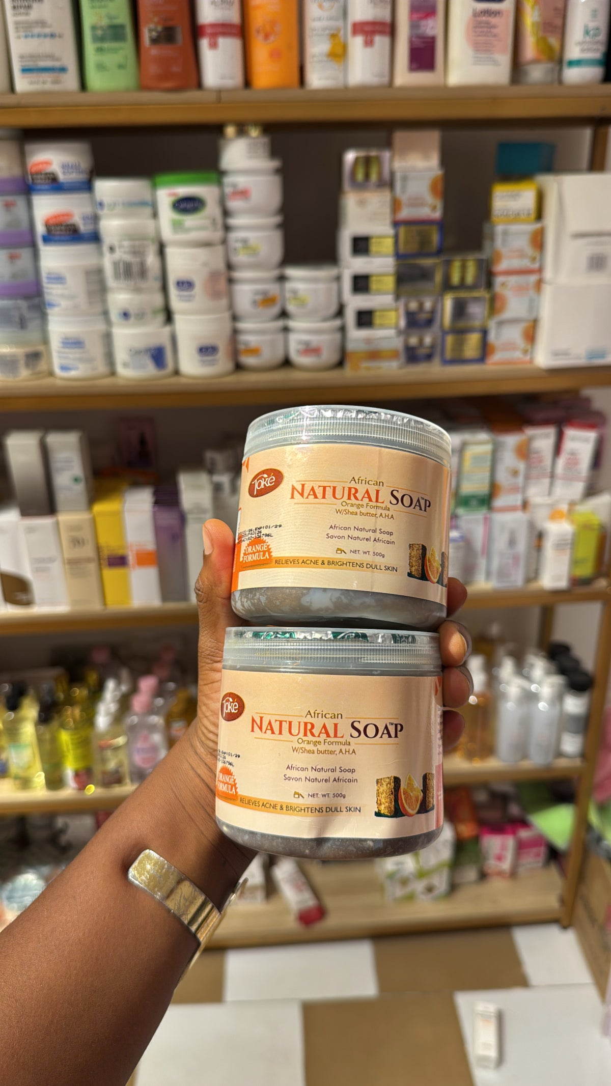 TOKÉ natural vitamin c BLACK SOAP ( clarifiant , acne )