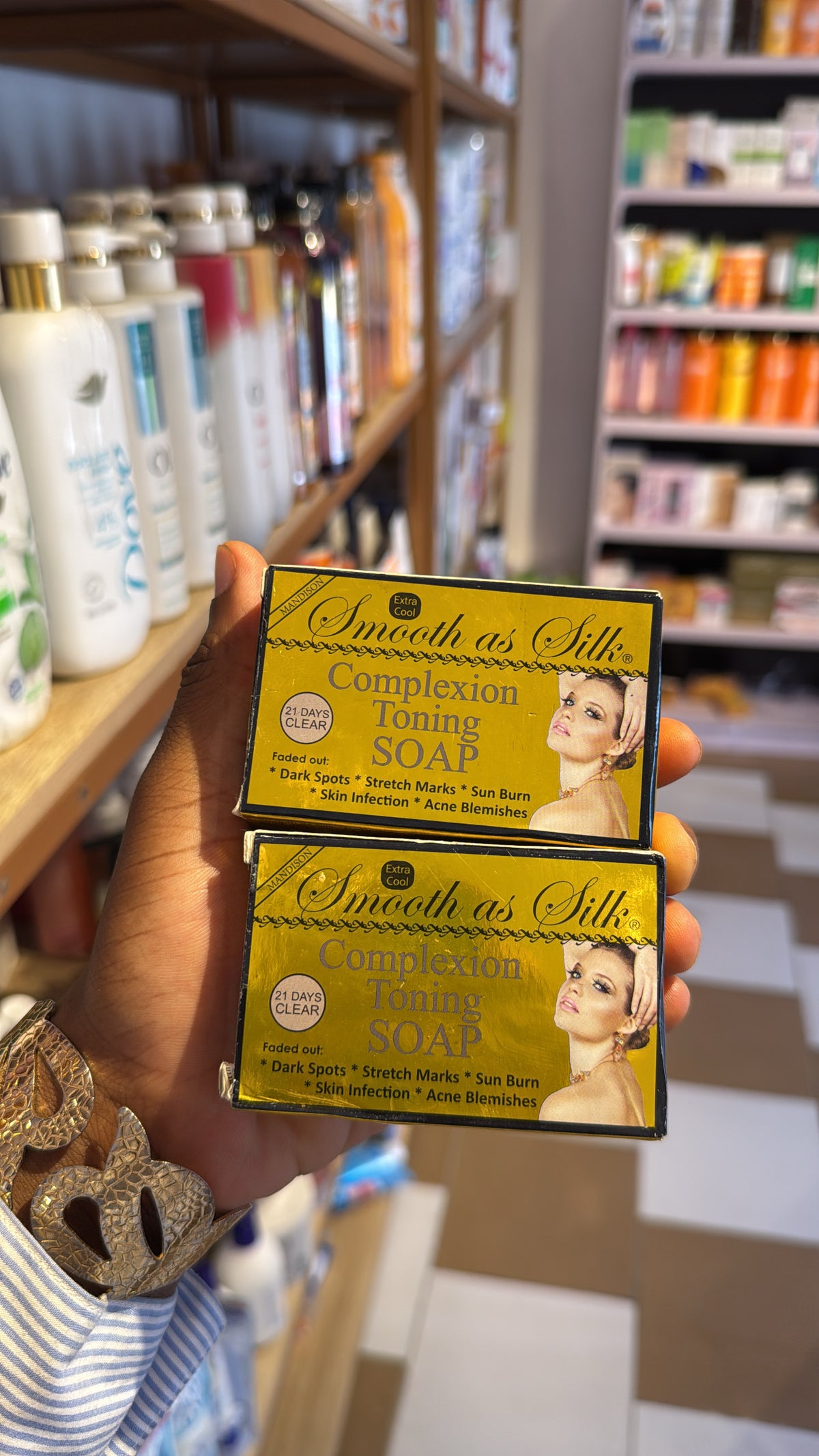 Smooth as silk complexion toning soap